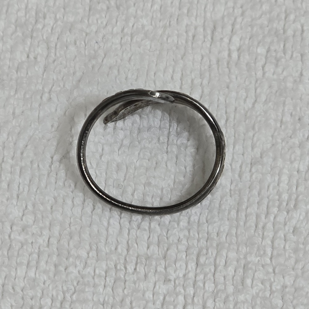 Vintage 1970s Wm A Rogers Oneida Spoon Ring Silverplate Size 6 Rose - Picture 3 of 15